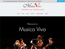 Tablet Screenshot of musicaviva-swva.com